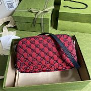 GUCCI GG Marmont Multicolour small shoulder bag (Red canvas) ‎447632 - 6