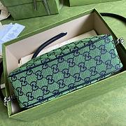 GUCCI GG Marmont Multicolour small shoulder bag (Green_Blue canvas) ‎447632 2UZCN 3368 - 2