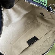 GUCCI GG Marmont Multicolour small shoulder bag (Green_Blue canvas) ‎447632 2UZCN 3368 - 4