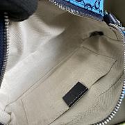 GUCCI GG Marmont Multicolour small shoulder bag (Light Blue_Blue canvas) ‎‎447632 2UZCN 4164 - 4