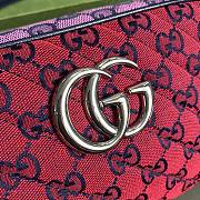 GUCCI GG Marmont Multicolour small shoulder bag (Multicolor canvas) ‎447632 2UZIN 6061 - 4