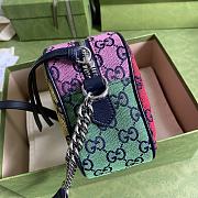 GUCCI GG Marmont Multicolour small shoulder bag (Multicolor canvas) ‎447632 2UZIN 6061 - 2