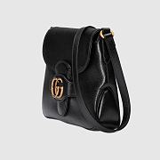 GUCCI Small messenger bag with Double G (Black leather) 648934 1U10T 1000 - 5