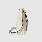GUCCI Small messenger bag with Double G (White leather) 648934 1U10T 9022 - 6