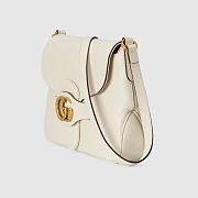 GUCCI Small messenger bag with Double G (White leather) 648934 1U10T 9022 - 4
