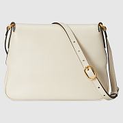 GUCCI Small messenger bag with Double G (White leather) 648934 1U10T 9022 - 2