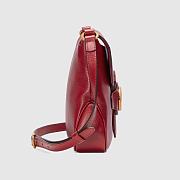 GUCCI Small messenger bag with Double G (Red leather) ‎648934 1U10T 6638  - 6