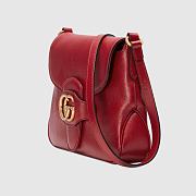 GUCCI Small messenger bag with Double G (Red leather) ‎648934 1U10T 6638  - 4