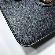 GUCCI Horsebit 1955 small top handle bag (Black leather) 627323 - 2