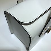 GUCCI Horsebit 1955 small top handle bag (White leather) 627323 - 6