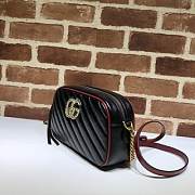 GUCCI GG Marmont small matelassé shoulder bag (Red grams) 447632 - 5