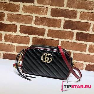 GUCCI GG Marmont small matelassé shoulder bag (Red grams) 447632 - 1