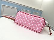 LV Escale Neverfull MM (Red_Pink) M45127 Size 31x 28.5 x 17 cm - 5