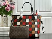 LV Neverfull (Woven Red) M40993 Size 31 x 28.5 x 17 cm - 1