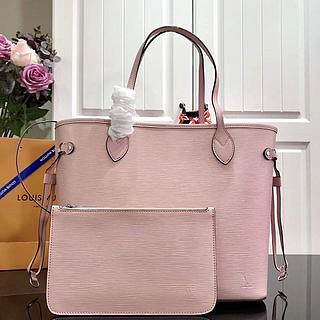 LV Neverfull MM (Pink Leather) M54185