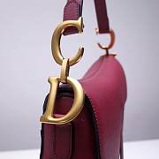 Dior Saddle (Amaranth Grained Calfskin) M0446CBAA_M42R - 3