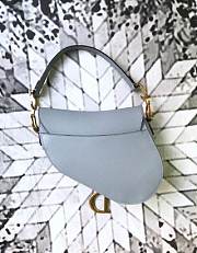 Dior Saddle Bag (Gray Grained Calfskin) M0446CBAA_M41G - 2