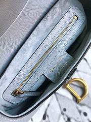 Dior Saddle Bag (Gray Grained Calfskin) M0446CBAA_M41G - 6