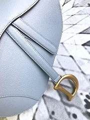 Dior Saddle Bag (Gray Grained Calfskin) M0446CBAA_M41G - 5