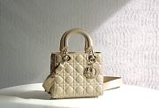 Dior Lady My ABCDIOR Bag (Beige Cannage Lambskin) M0538OCEA_M39U - 1