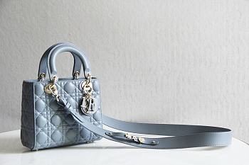 Dior Lady My ABCDIOR Bag (Cloud Blue Cannage Lambskin) M0538OCEA_M81B