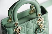 Dior Lady My ABCDIOR Bag (Willow Green Cannage Lambskin) M0538OCEA_M64H - 5