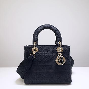Dior Lady (Black) 44532 Size 24x20x11cm