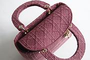 Dior Lady (Pink) 44532 Size 24x20x11cm - 4