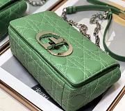 Dior Small Caro Bag (Lime) Supple Cannage Calfskin M9241UWHC_M65H - 3