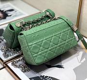 Dior Small Caro Bag (Lime) Supple Cannage Calfskin M9241UWHC_M65H - 4