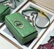 Dior Small Caro Bag (Lime) Supple Cannage Calfskin M9241UWHC_M65H - 5