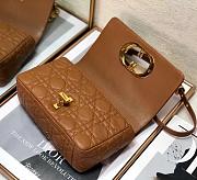 Dior Small Caro Bag (Cognac) Supple Cannage Calfskin M9241UWHC_M44M - 4