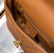 Dior Small Caro Bag (Cognac) Supple Cannage Calfskin M9241UWHC_M44M - 6
