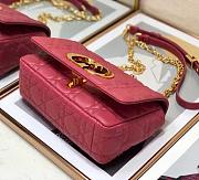 Dior Small Caro Bag (Pink) Supple Cannage Calfskin  - 5