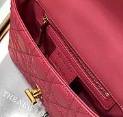 Dior Small Caro Bag (Pink) Supple Cannage Calfskin  - 3