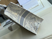 Dior Large Book Tote (Gray) 42cm Toile de Jouy Reverse Embroidery M1286ZRGO_M932 - 4