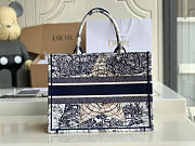 Dior Small Book Tote (Star) Toile de Jouy Embroidery 36cm  - 3