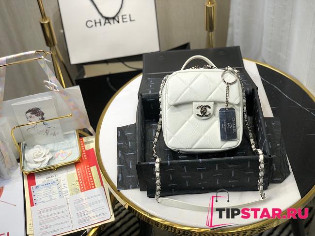 Chanel Retro Camera Bag (White) AS1323 - 1