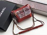 CHANEL'S Gabrielle Small Hobo Bag Tweed (Red) 91810 - 4