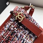 CHANEL'S Gabrielle Small Hobo Bag Tweed (Red) 91810 - 5