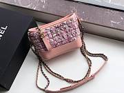 CHANEL'S Gabrielle Small Hobo Bag Tweed (Pink) 91810 - 4