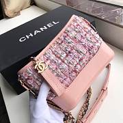 CHANEL'S Gabrielle Small Hobo Bag Tweed (Pink) 91810 - 5
