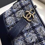 CHANEL'S Gabrielle Small Hobo Bag Tweed (Dark Blue) 91810 - 5