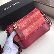 CHANEL'S Gabrielle Small Hobo Bag Tweed (Red Rouge) 91810 - 3