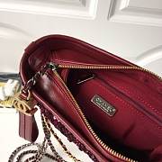 CHANEL'S Gabrielle Small Hobo Bag (Red Rouge) 98010 - 6