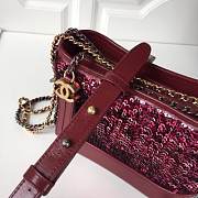 CHANEL'S Gabrielle Small Hobo Bag (Red Rouge) 98010 - 3