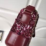 CHANEL'S Gabrielle Small Hobo Bag (Red Rouge) 98010 - 4