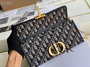 Dior 30 Montaigne Jacquard Canvas Clutch Bag 27cm 9206 - 4