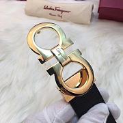 Ferragamo original single leather with 3.5 bright gold width - 5