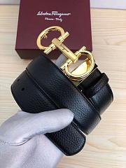 Ferragamo original single leather with a 3.5-gold band width - 2